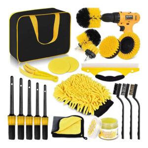 21-Piece Car Detailing Kit 21 piece car detailing brush kit with drill brushes