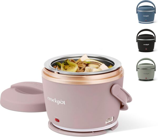 Crock-Pot Electric Lunch Box Crock-Pot portable electric lunch box in blush pink