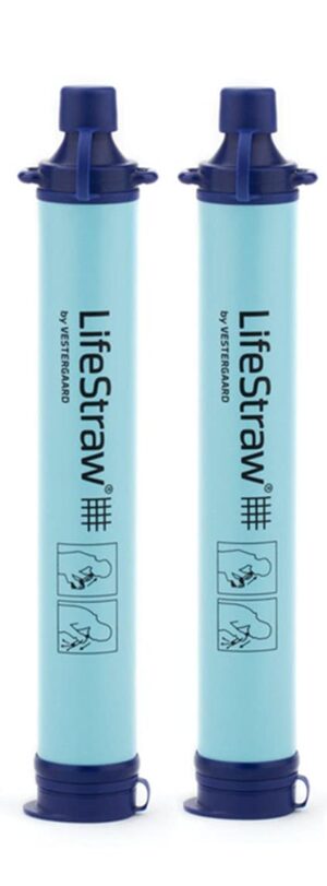 LifeStraw personal water filter blue two pack
