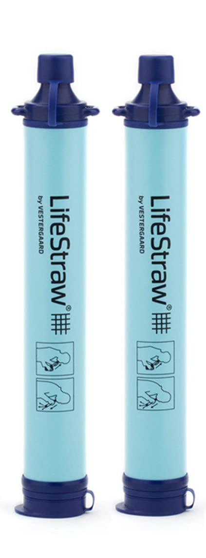 LifeStraw personal water filter blue two pack