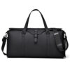 PU Duffel Travel Bag Large capacity PU duffel travel bag with shoe compartment