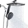Rain Shower Head Set Chrome rain shower head with handheld showerhead