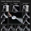 Rain shower system — handheld detail